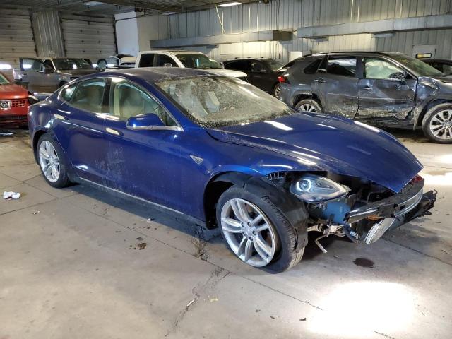 5YJSA1E29FF105782 - 2015 TESLA MODEL S Կապույտ լուսանկար 4