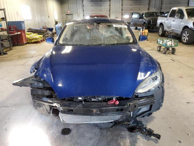 5YJSA1E29FF105782 - 2015 TESLA MODEL S Կապույտ լուսանկար 5