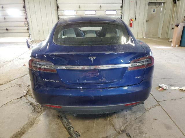 5YJSA1E29FF105782 - 2015 TESLA MODEL S Կապույտ լուսանկար 6