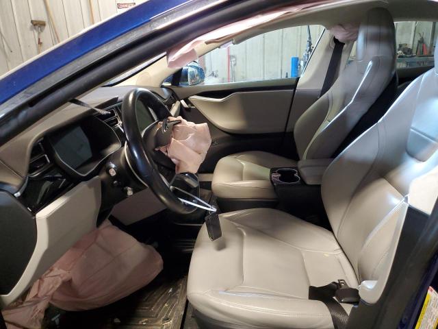 5YJSA1E29FF105782 - 2015 TESLA MODEL S Կապույտ լուսանկար 7