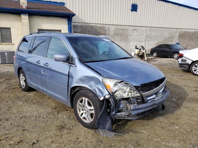 5FNRL38765B000255 - 2005 HONDA ODYSSEY EXL BLUE photo 4