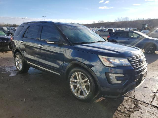 1FM5K8FH9GGC04496 - 2016 FORD EXPLORER LIMITED BLUE photo 4