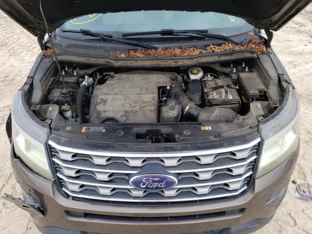 1FM5K7D80GGA50497 - 2016 FORD EXPLORER XLT BROWN photo 12