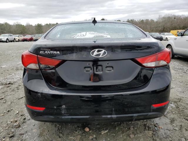 KMHDH4AE4GU607612 - 2016 HYUNDAI ELANTRA SE BLACK photo 6