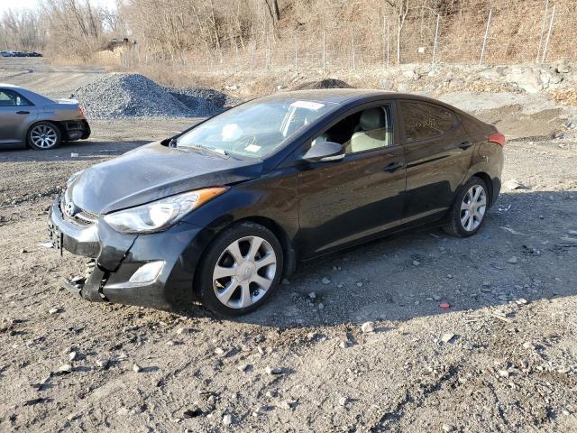 KMHDH4AE7CU384069 - 2012 HYUNDAI ELANTRA GLS BLACK photo 1