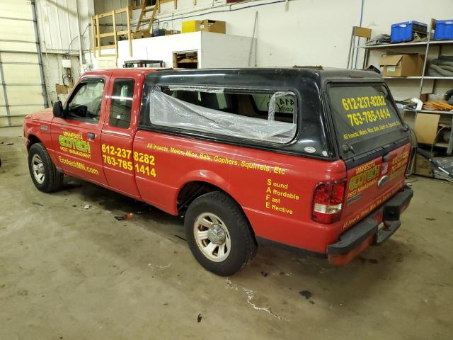 1FTYR44U68PA39188 - 2008 FORD RANGER SUPER CAB RED photo 2