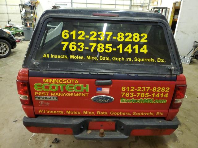 1FTYR44U68PA39188 - 2008 FORD RANGER SUPER CAB RED photo 6
