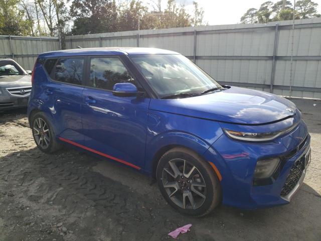 KNDJ53AF1L7075490 - 2020 KIA SOUL GT-LINE TURBO BLUE photo 4