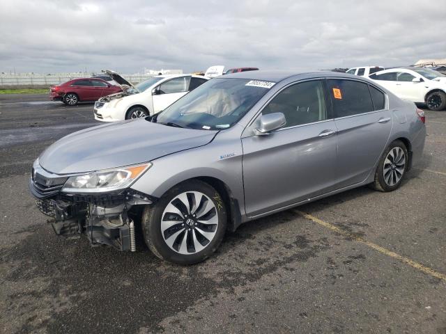 JHMCR6F33HC023014 - 2017 HONDA ACCORD HYBRID SILVER photo 1