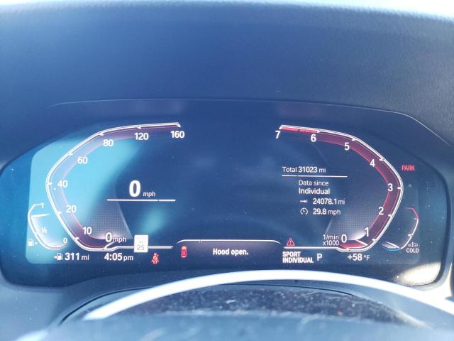 3MW5R7J04L8B25142 - 2020 BMW 330XI Սև լուսանկար 9