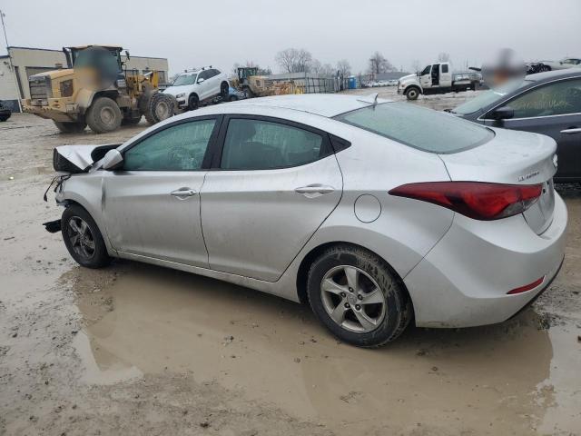 5NPDH4AE8FH560436 - 2015 HYUNDAI ELANTRA SE SILVER photo 2