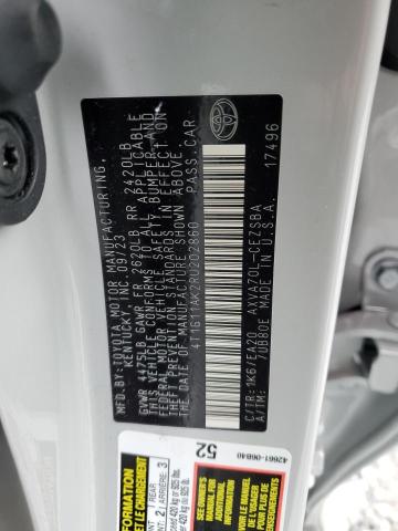 4T1G11AK2RU202860 - 2024 TOYOTA CAMRY SE NIGHT SHADE SILVER photo 13