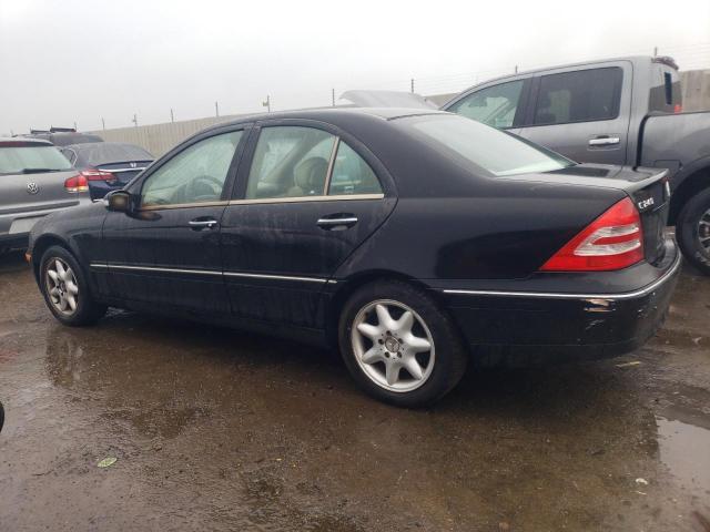 WDBRF61J53A466844 - 2003 MERCEDES-BENZ C 240 BLACK photo 2