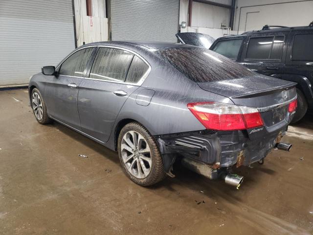 1HGCR2F59DA257810 - 2013 HONDA ACCORD SPORT GRAY photo 2