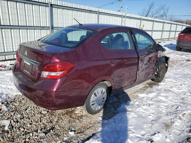 ML32F3FJ4LHF03308 - 2020 MITSUBISHI MIRAGE G4 ES ბურგუნდია ფოტო 3