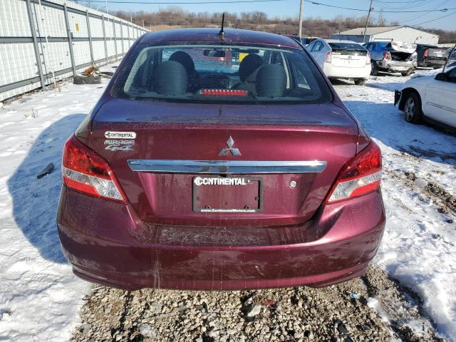 ML32F3FJ4LHF03308 - 2020 MITSUBISHI MIRAGE G4 ES ბურგუნდია ფოტო 6