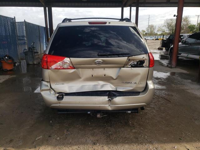 5TDZK23C39S265802 - 2009 TOYOTA SIENNA CE TAN photo 6