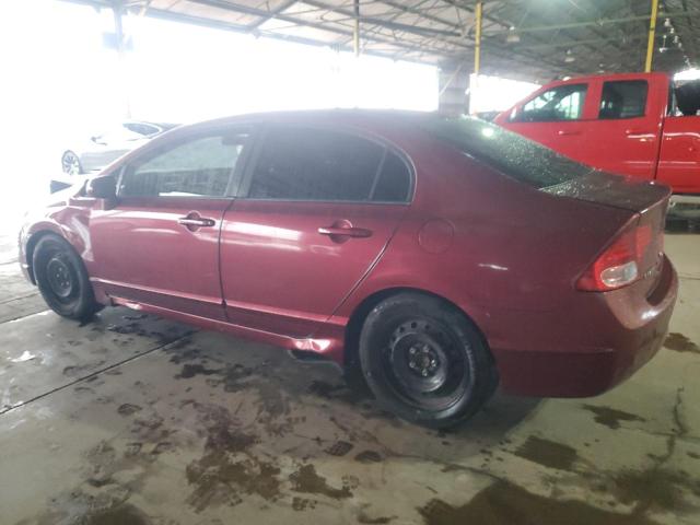 1HGFA15558L116890 - 2008 HONDA CIVIC LX MAROON photo 2