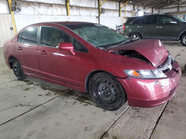 1HGFA15558L116890 - 2008 HONDA CIVIC LX MAROON photo 4