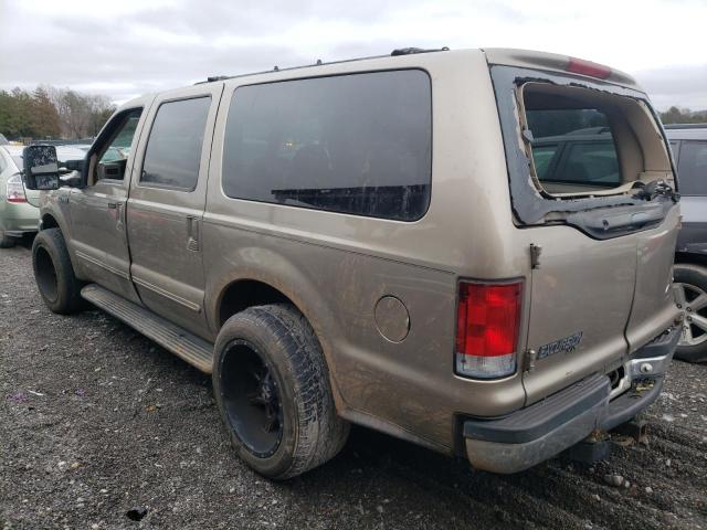 1FMNU40L6YEC39543 - 2000 FORD EXCURSION XLT TAN photo 2