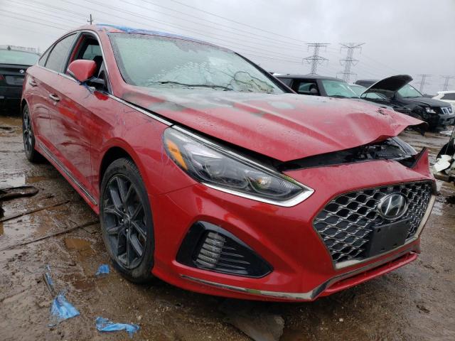 5NPE34ABXJH614062 - 2018 HYUNDAI SONATA SPORT Rojo foto 4