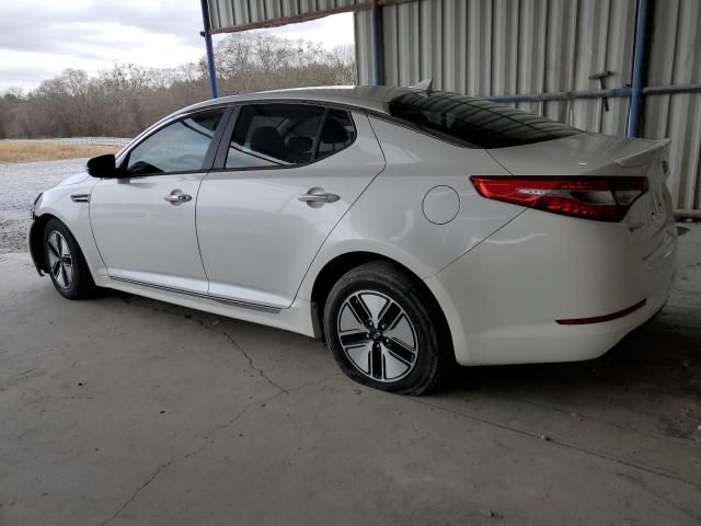 KNAGM4AD8C5012140 - 2012 KIA OPTIMA HYBRID WHITE photo 2