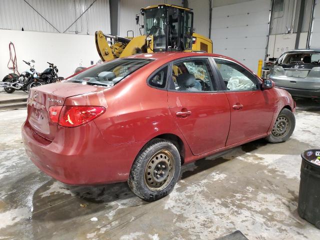 KMHDU45D58U407904 - 2008 HYUNDAI ELANTRA GL RED photo 3