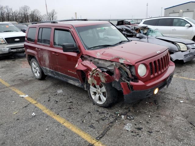 1C4NJPFB1ED508045 - 2014 JEEP PATRIOT LATITUDE BURGUNDY photo 4