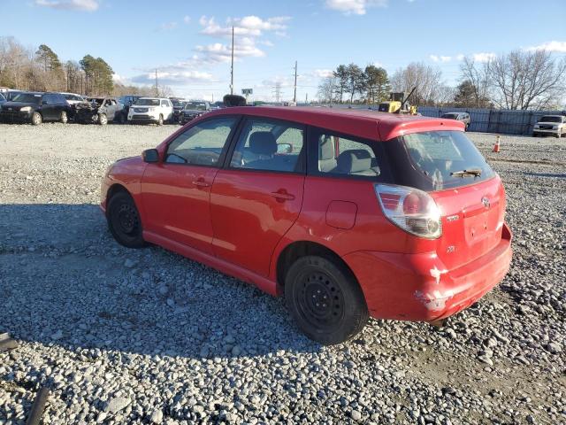 2T1KR32E95C387900 - 2005 TOYOTA COROLLA MA XR RED photo 2
