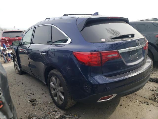 5FRYD4H96GB002945 - 2016 ACURA MDX ADVANCE BLUE photo 2