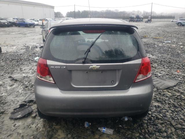 KL1TG66636B549414 - 2006 CHEVROLET AVEO LT GRAY photo 6