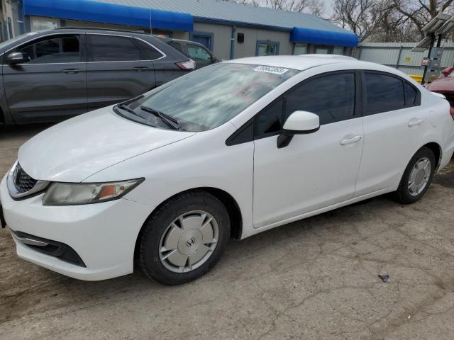 2HGFB2F62DH561069 - 2013 HONDA CIVIC HF WHITE photo 1