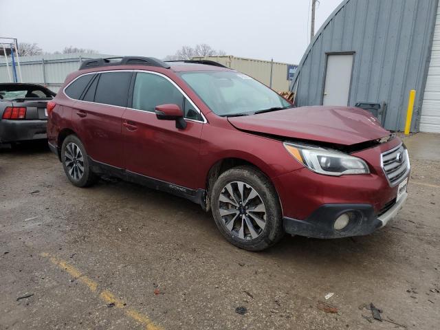 4S4BSBLC4F3215100 - 2015 SUBARU OUTBACK 2.5I LIMITED RED photo 4