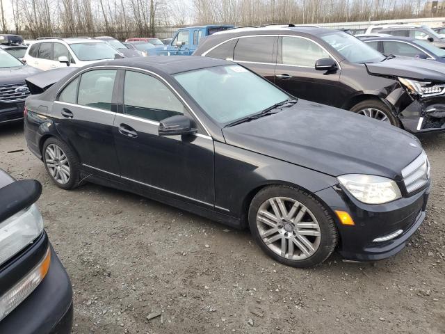 WDDGF8FB6BA514149 - 2011 MERCEDES-BENZ C 250 4MATIC BLACK photo 4