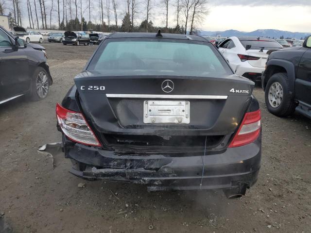 WDDGF8FB6BA514149 - 2011 MERCEDES-BENZ C 250 4MATIC BLACK photo 6