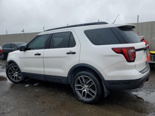 1FM5K8GTXKGB17119 - 2019 FORD EXPLORER SPORT WHITE photo 2