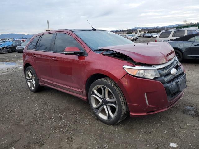 2FMDK4AK3DBE34870 - 2013 FORD EDGE SPORT BURGUNDY photo 4