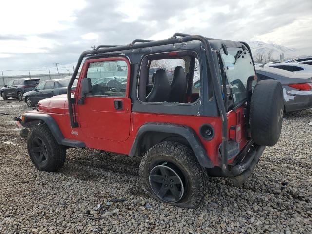 1J4FY29P5XP429919 - 1999 JEEP WRANGLER / SE RED photo 2