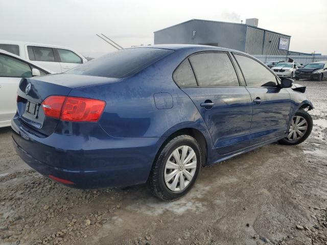 3VW1K7AJ4DM259783 - 2013 VOLKSWAGEN JETTA BASE BLUE photo 3