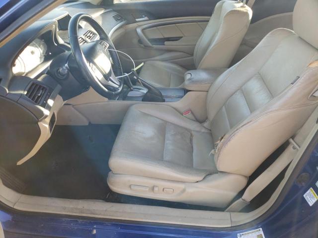 1HGCS22879A006232 - 2009 HONDA ACCORD EXL BLUE photo 7