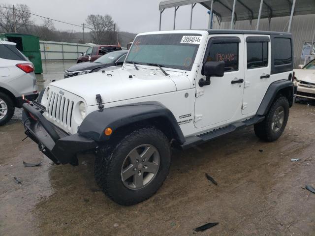 1C4BJWDG7EL121680 - 2014 JEEP WRANGLER U SPORT WHITE photo 1