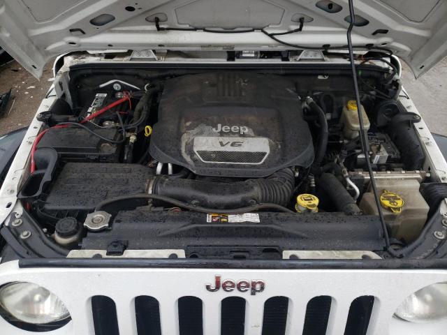 1C4BJWDG7EL121680 - 2014 JEEP WRANGLER U SPORT WHITE photo 11