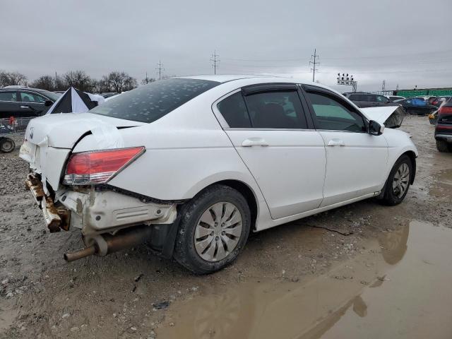 1HGCP26329A086541 - 2009 HONDA ACCORD LX WHITE photo 3