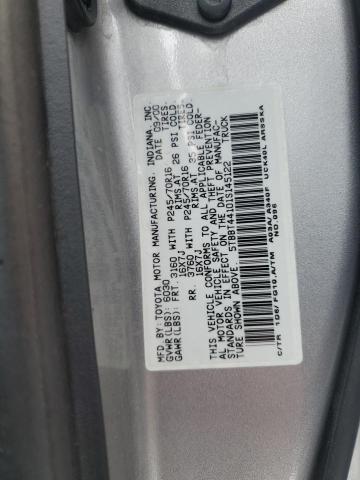 5TBBT44101S145122 - 2001 TOYOTA TUNDRA ACCESS CAB SILVER photo 12