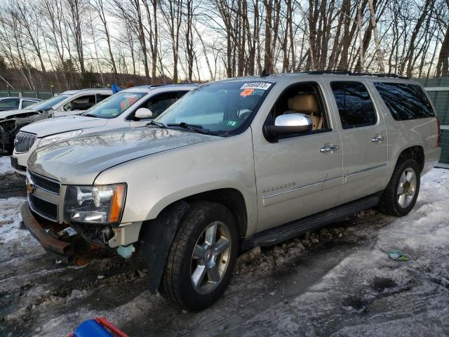 1GNSKKE7XER215724 - 2014 CHEVROLET SUBURBAN K1500 LTZ TAN photo 1