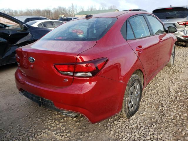 3KPA24AB9KE172821 - 2019 KIA RIO S RED photo 3