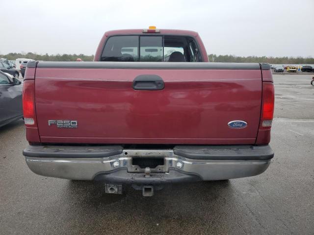 1FTNX20F9YEB96830 - 2000 FORD F250 SUPER DUTY BURGUNDY photo 6