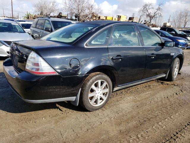 1FAHP24W78G186170 - 2008 FORD TAURUS SEL BLACK photo 3