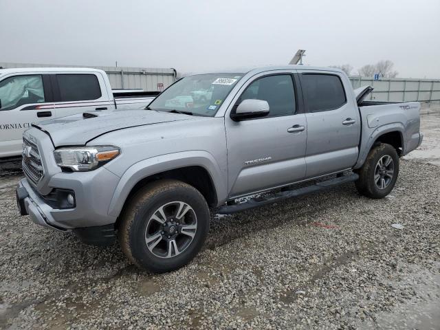 3TMAZ5CN8GM007199 - 2016 TOYOTA TACOMA DOUBLE CAB SILVER photo 1