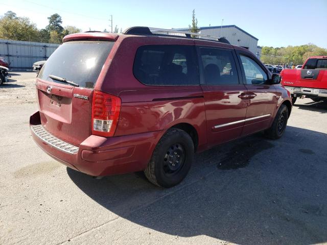 KNDMC233886052382 - 2008 HYUNDAI ENTOURAGE GLS BURGUNDY photo 3